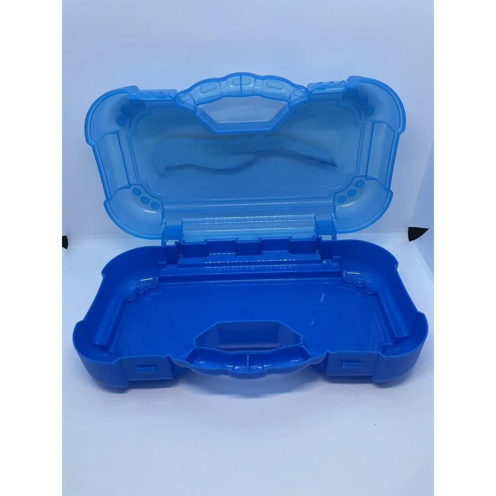 HOT WHEELS Smart Box Car Case Blue Small Hand Held Carrying‎ Case